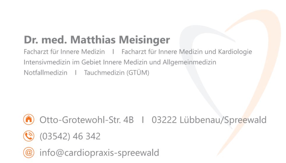 CardioPraxis Spreewald Lübbenau Dr. Matthias Meisinger